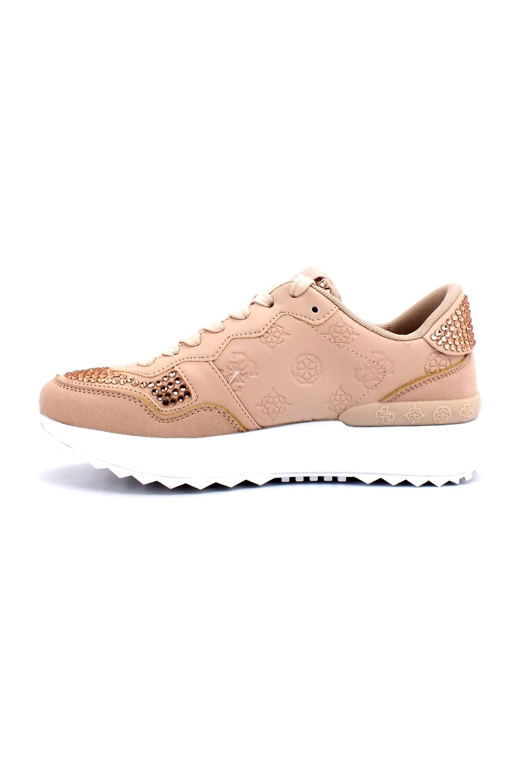GUESS Sneaker Strass Loghi Sneaker Rosa Blush FL5VN3SMA12 - Sandrini Calzature e Abbigliamento