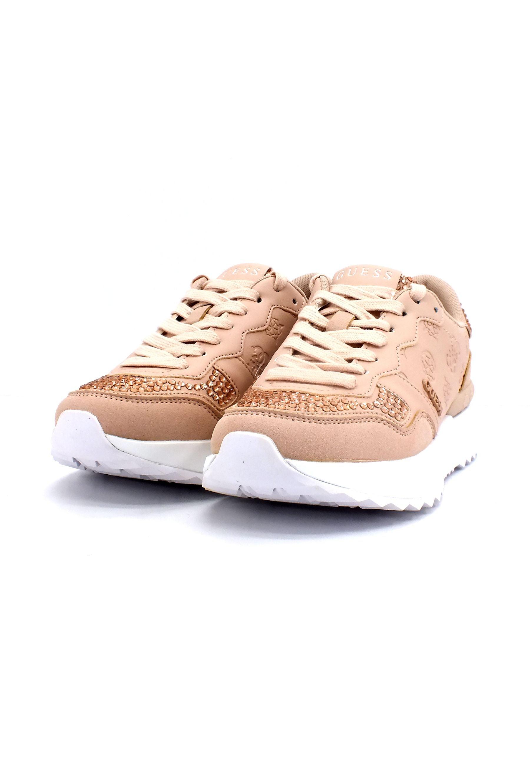 GUESS Sneaker Strass Loghi Sneaker Rosa Blush FL5VN3SMA12 - Sandrini Calzature e Abbigliamento