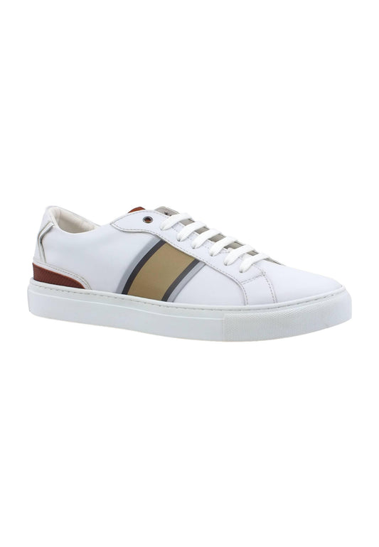 GUESS Sneaker Uomo White Beige FM5TOLELL12 - Sandrini Calzature e Abbigliamento
