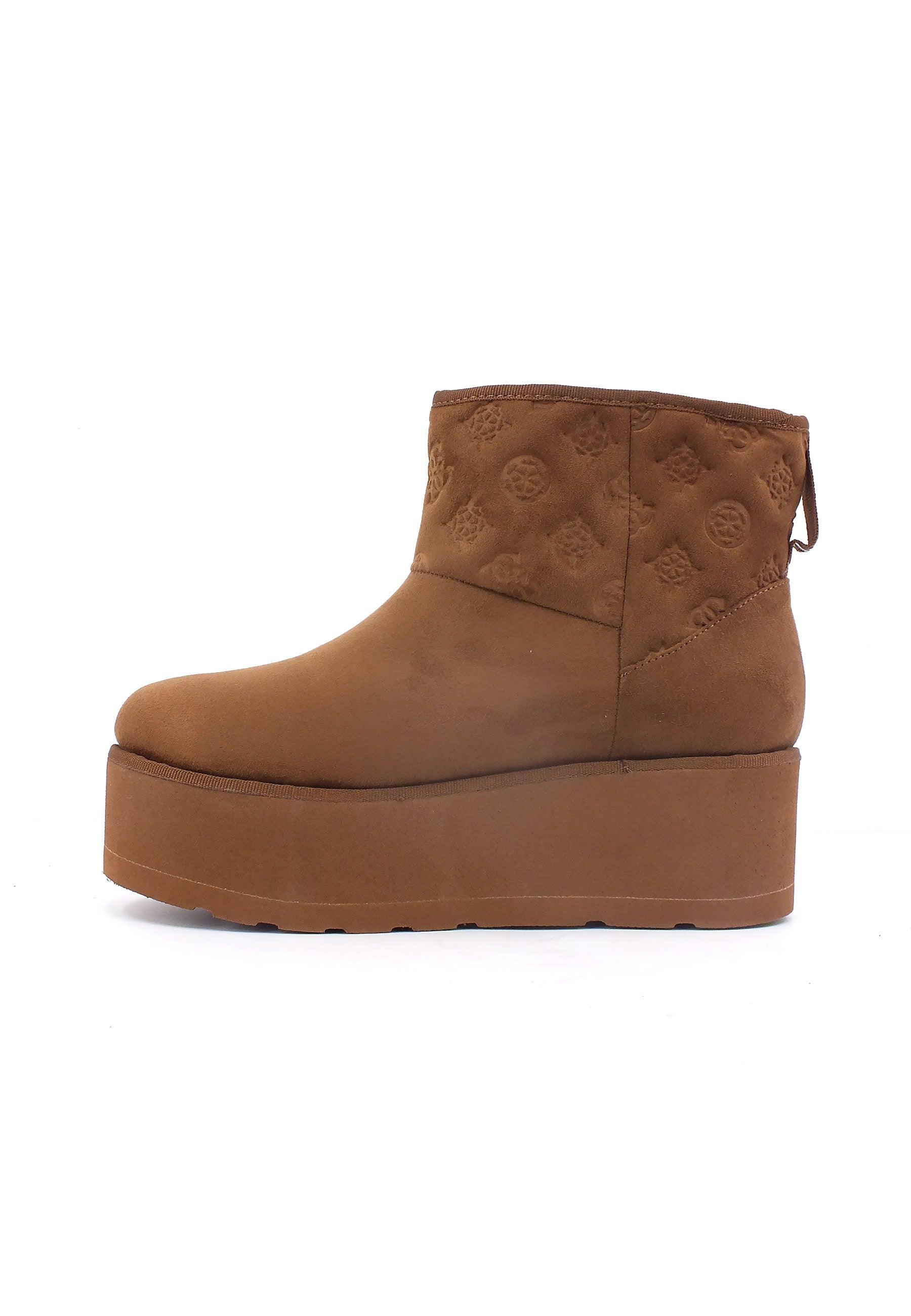 GUESS Stivaletto Pelo Donna Cognac FL8JIAESU10 - Sandrini Calzature e Abbigliamento