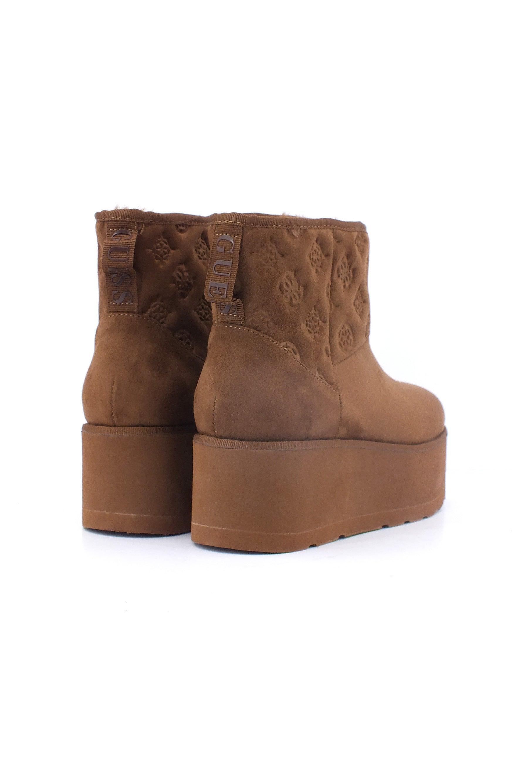 GUESS Stivaletto Pelo Donna Cognac FL8JIAESU10 - Sandrini Calzature e Abbigliamento
