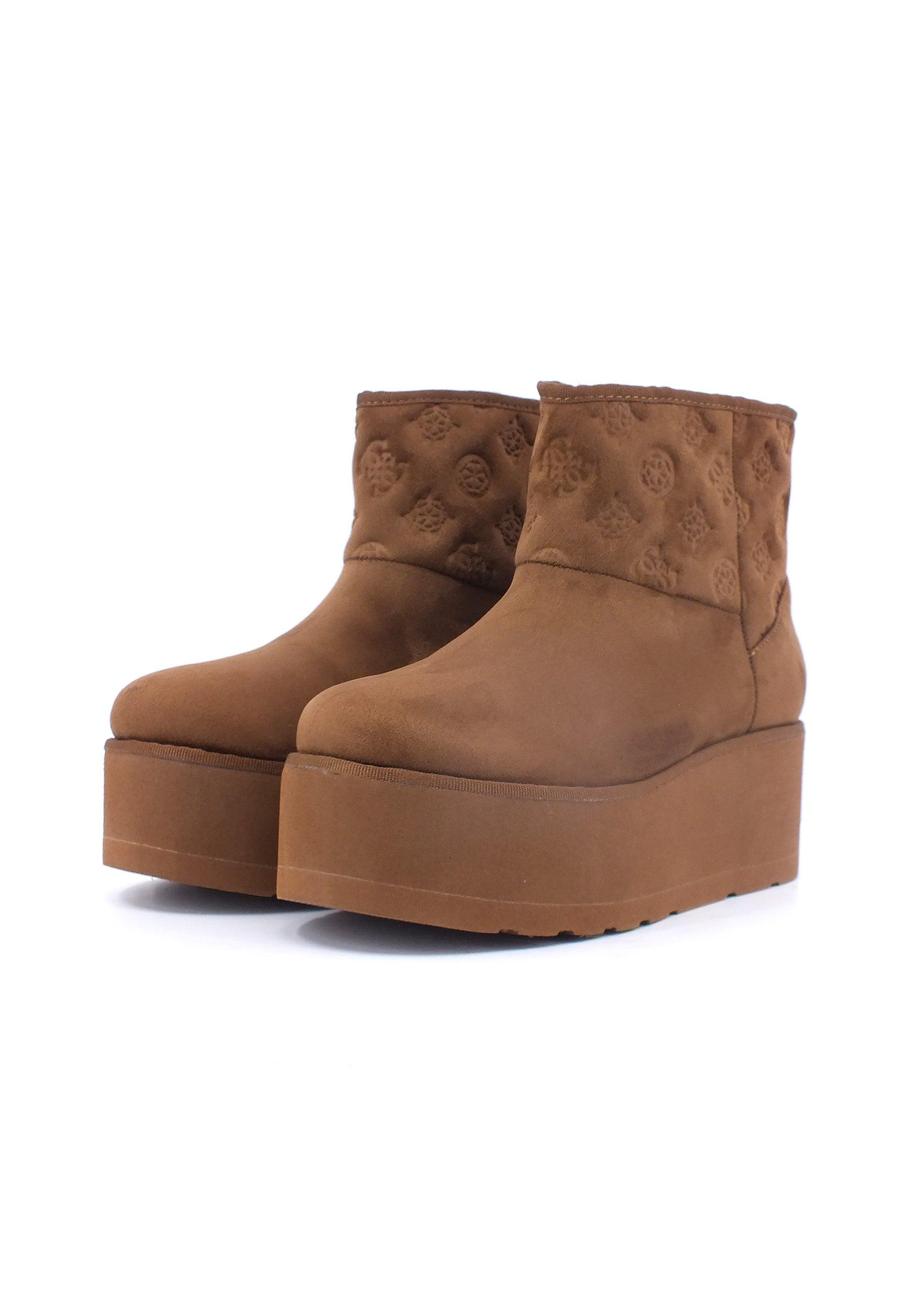 GUESS Stivaletto Pelo Donna Cognac FL8JIAESU10 - Sandrini Calzature e Abbigliamento