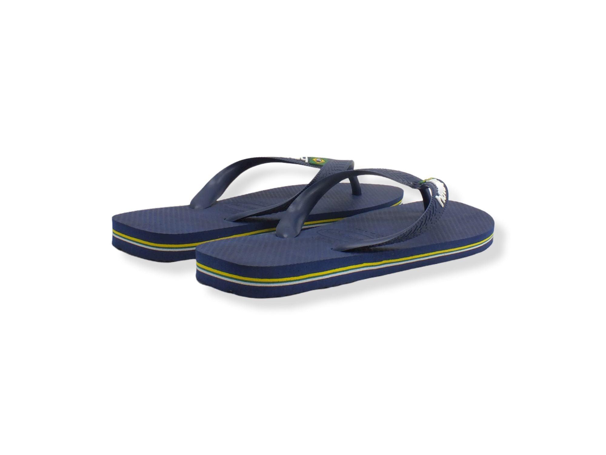 HAVAIANAS H Brasil Logo Infradito Donna Navy Blue 4110850 - Sandrini Calzature e Abbigliamento