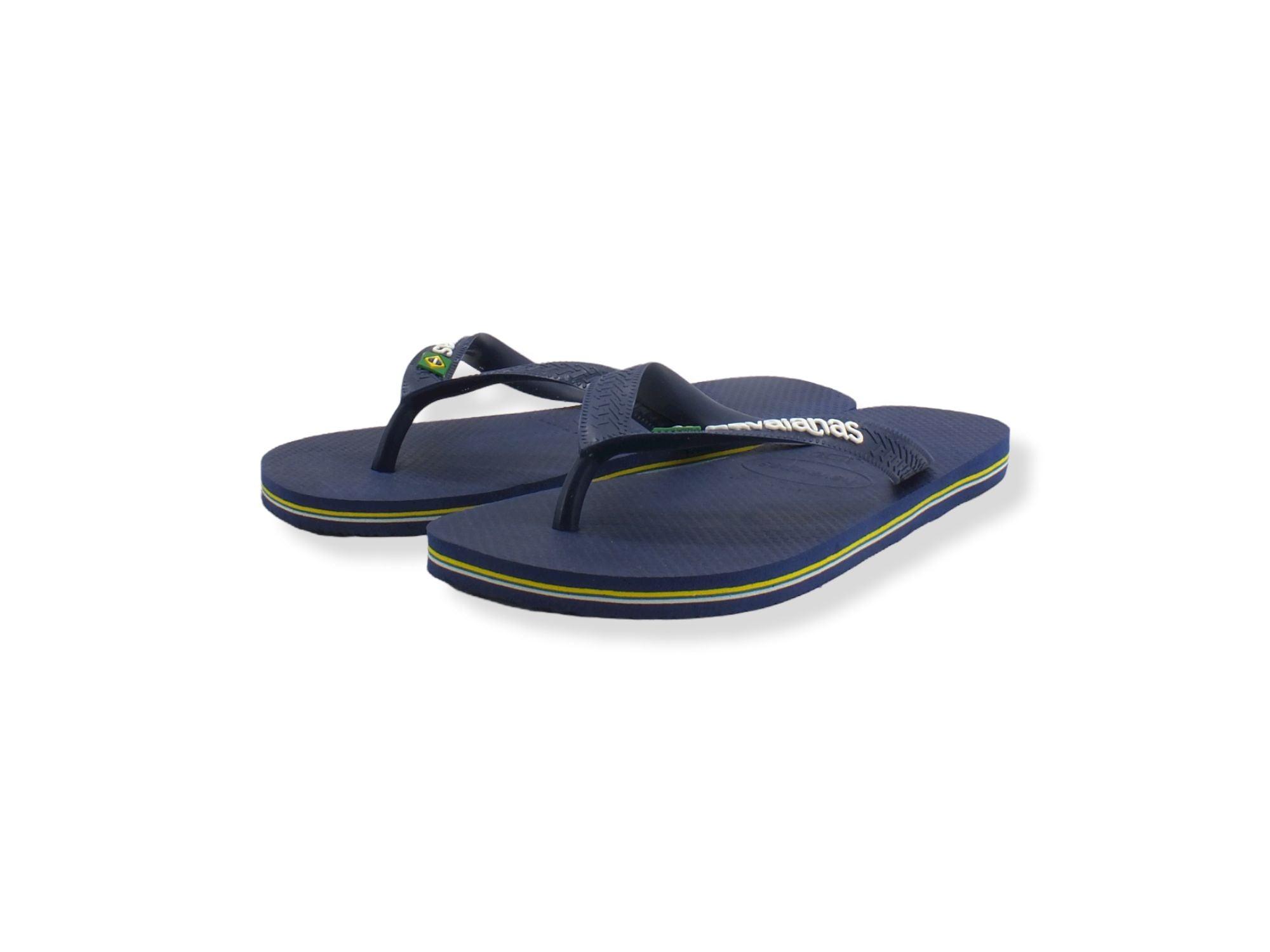 HAVAIANAS H Brasil Logo Infradito Donna Navy Blue 4110850 - Sandrini Calzature e Abbigliamento