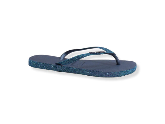 HAVAIANAS Slim Sparkle II Infradito Donna Glitter Ingido Blue 4146937 - Sandrini Calzature e Abbigliamento