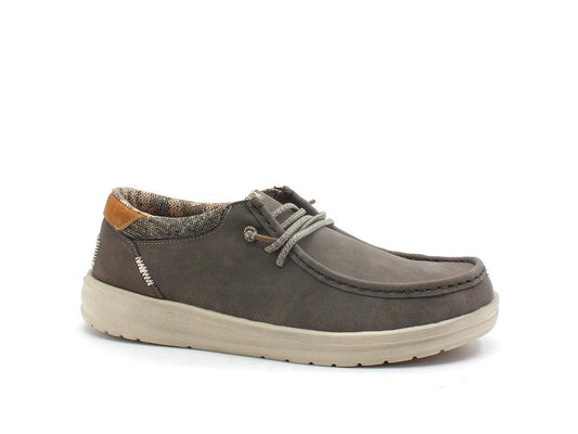 HAY DUDE Paul Scarpa Stringata Vela Suede Chocolate 112291900 - Sandrini Calzature e Abbigliamento
