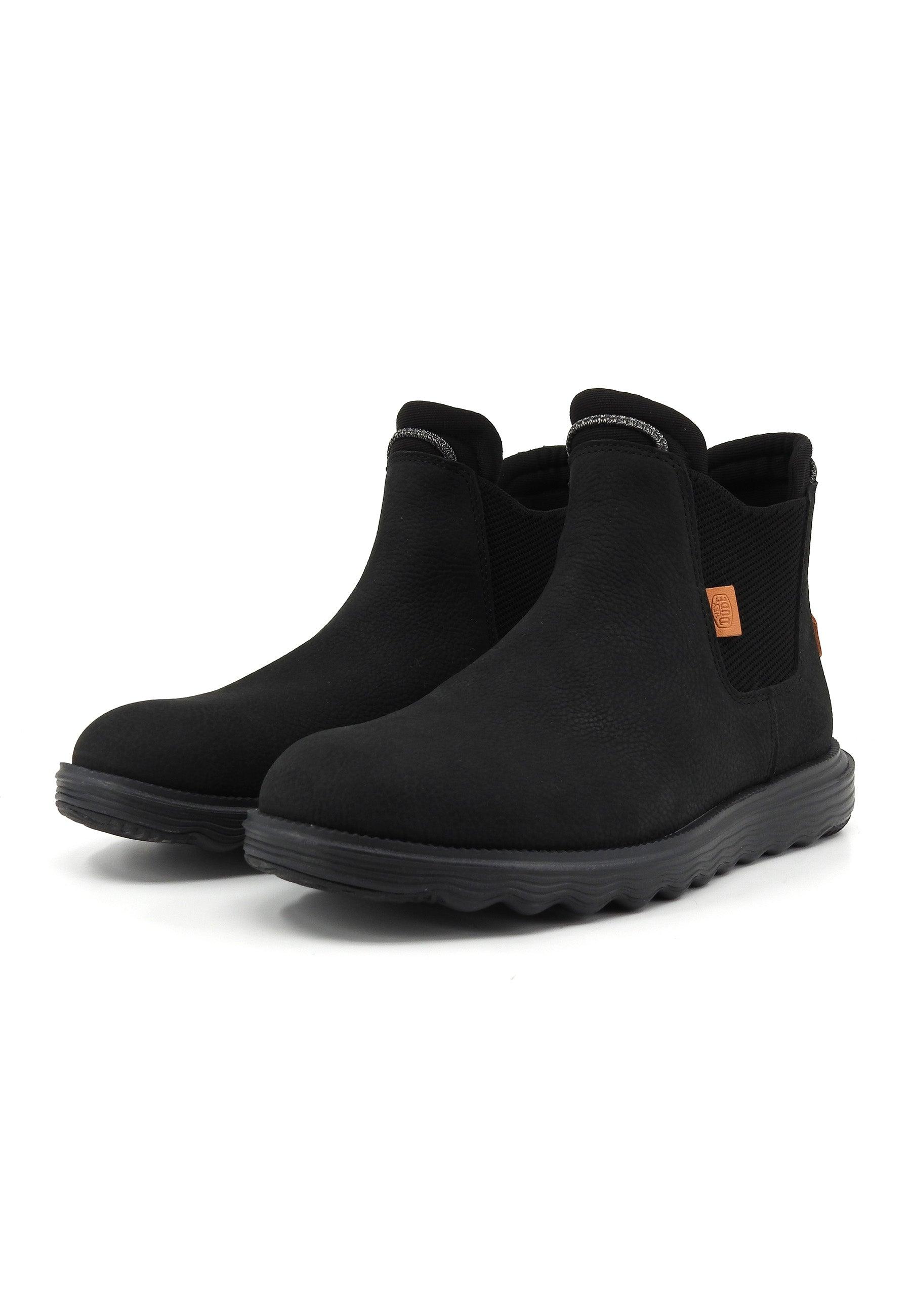 HEY DUDE Branson Stivaletto Polacco Uomo Black 40187-001 - Sandrini Calzature e Abbigliamento