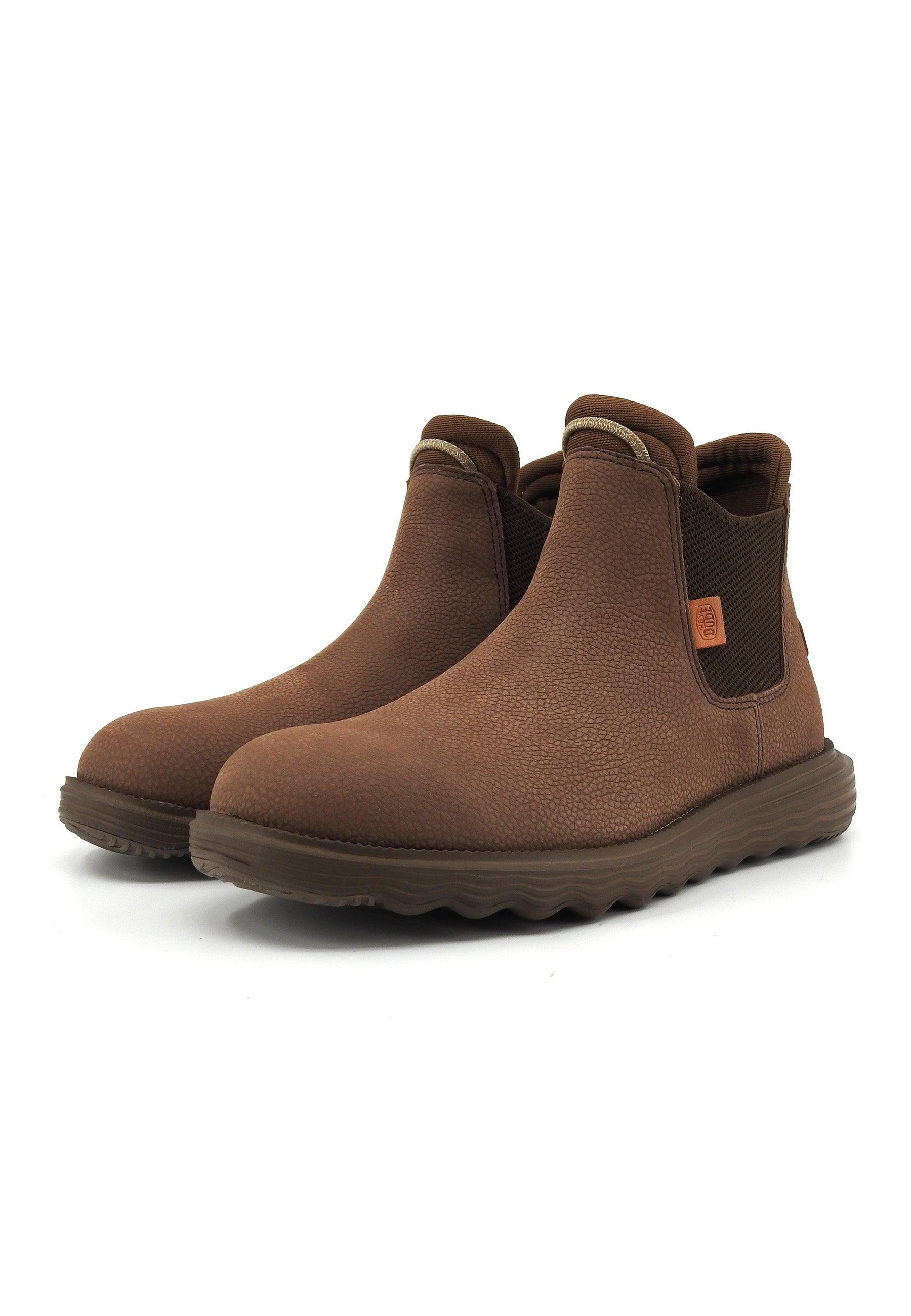 HEY DUDE Branson Stivaletto Polacco Uomo Brown 40187-255 - Sandrini Calzature e Abbigliamento