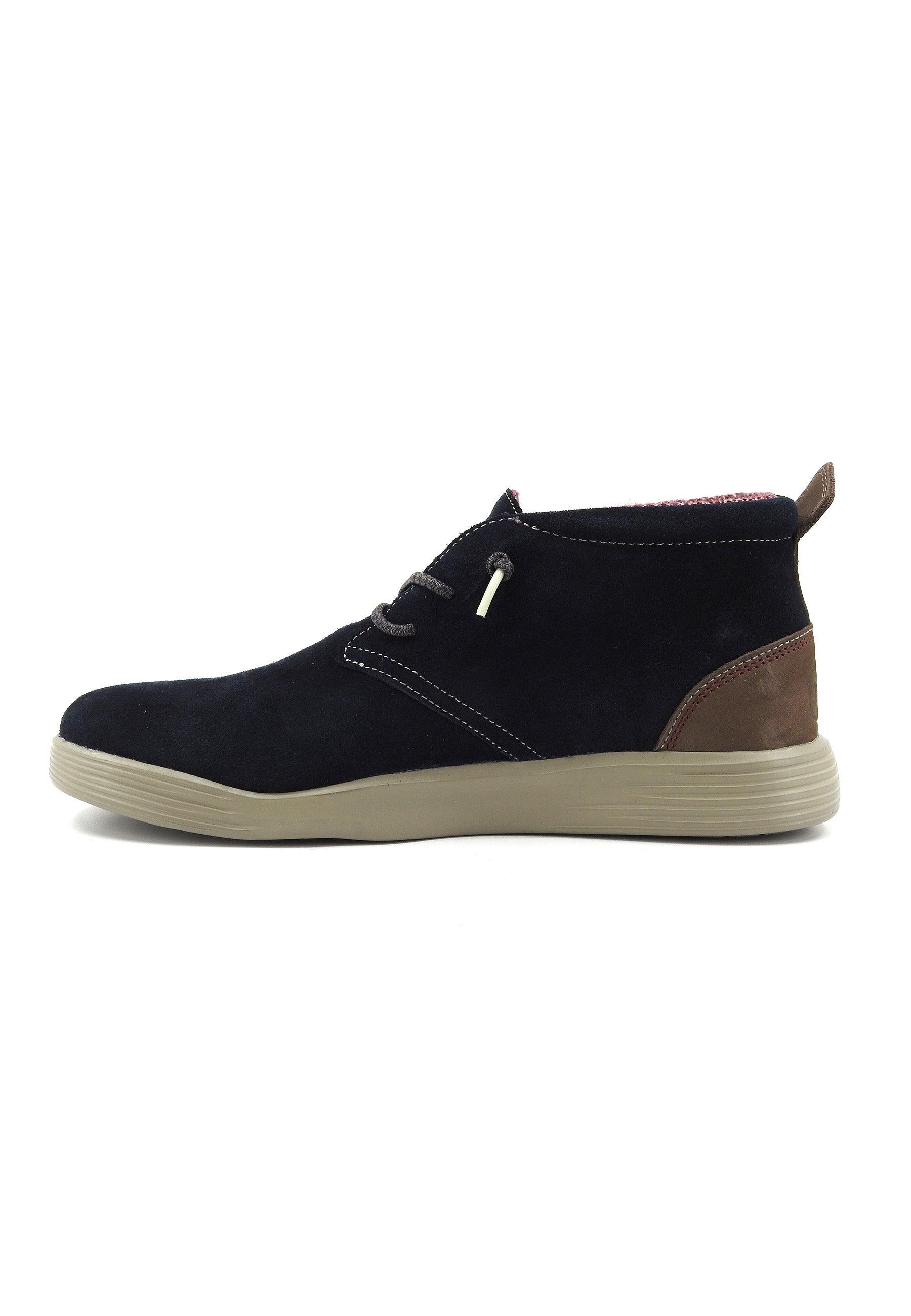 HEY DUDE Jo Suede Stivaletto Uomo Ocean Blue 40605-4MS - Sandrini Calzature e Abbigliamento