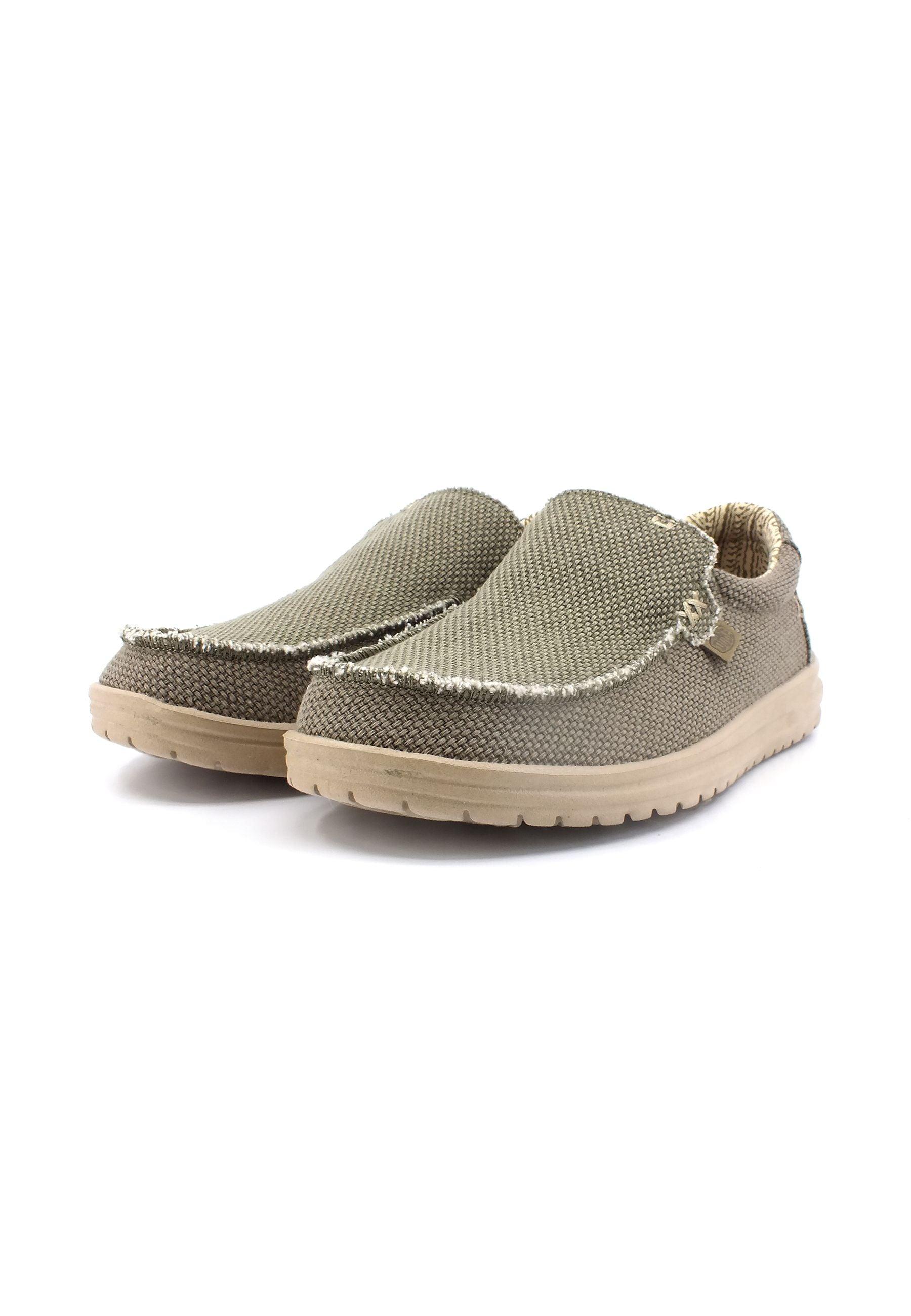 HEY DUDE Mikka Braided Mocassino Uomo Army 40124-3VE - Sandrini Calzature e Abbigliamento