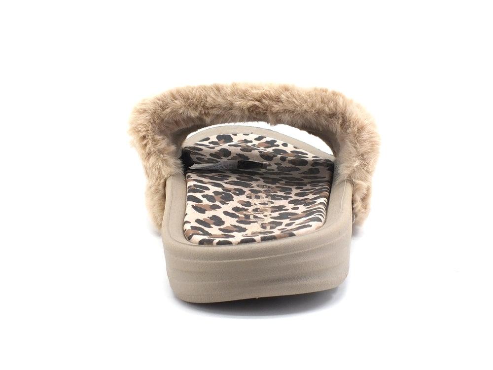 HEY DUDE Peggy Ciabatta Pelo Leopard Tan Cheetah 122081726 - Sandrini Calzature e Abbigliamento
