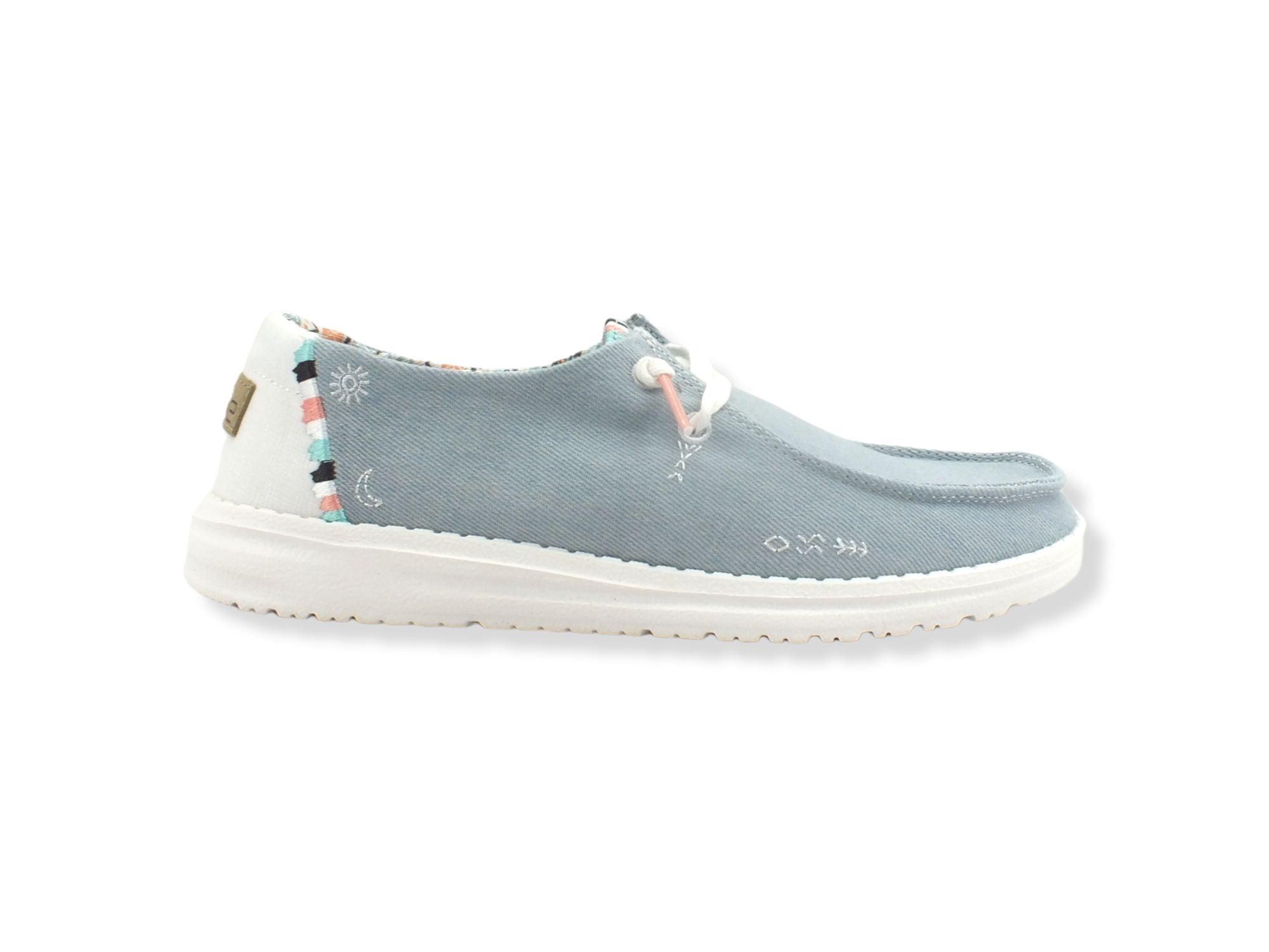HEY DUDE Sneaker Donna Wendy Scarpa Vela Boho Lt Denim 121412412 - Sandrini Calzature e Abbigliamento