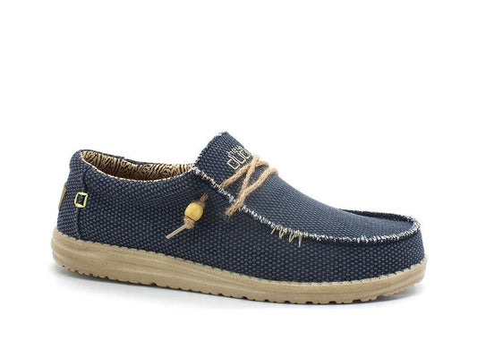 HEY DUDE Wally Braided Scarpa Vela Corda Blue Night 110622673 - Sandrini Calzature e Abbigliamento