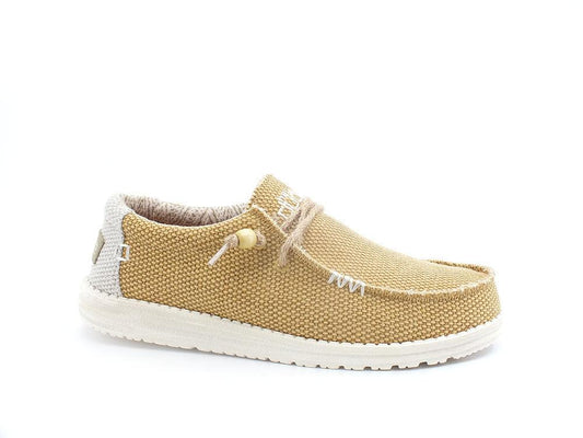 HEY DUDE Wally Braided Scarpa Vela Corda Giallo Ocra Beige 110623158 - Sandrini Calzature e Abbigliamento