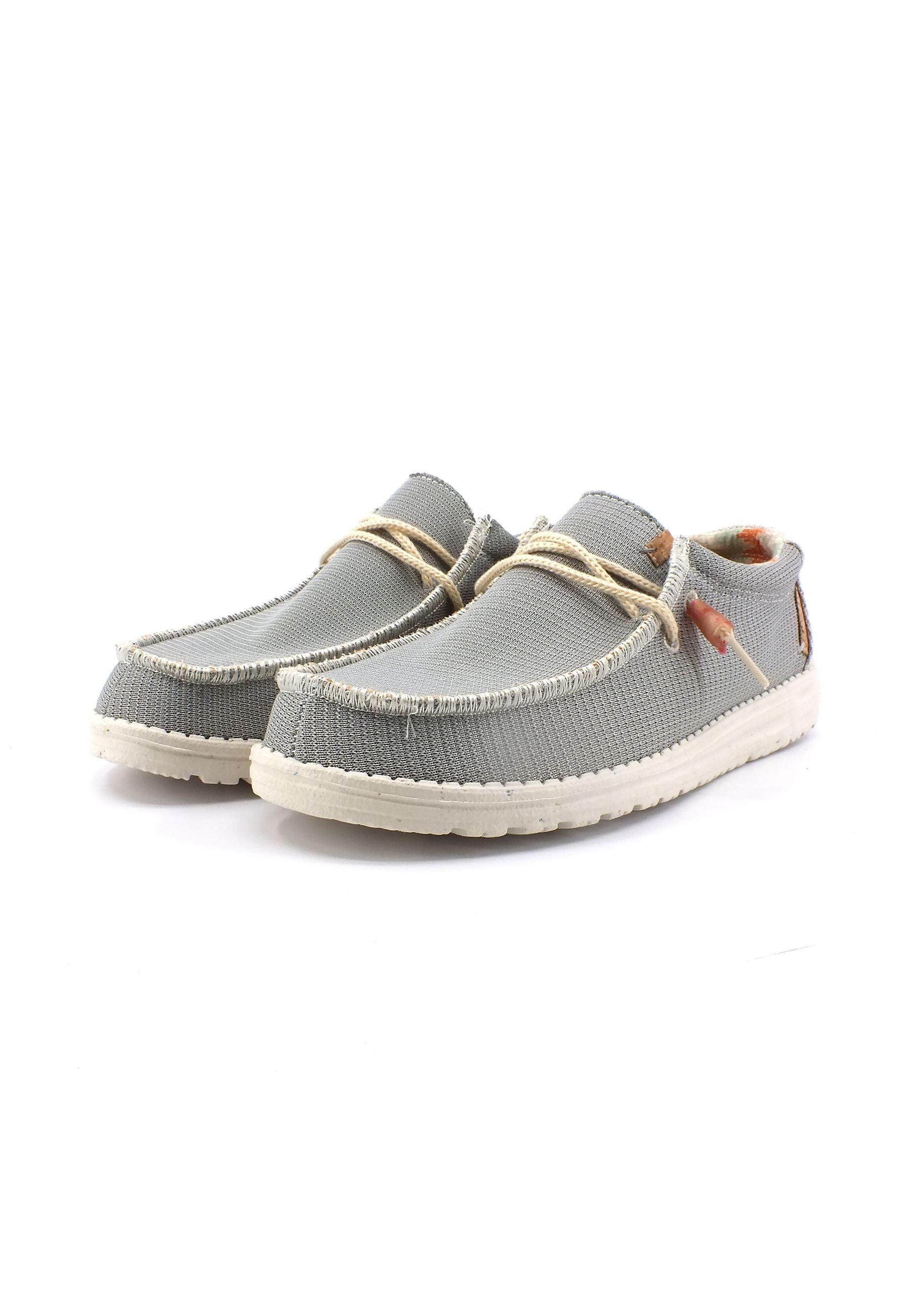 HEY DUDE Wally Knit Sneaker Vela Uomo Cobblestone 40007-2V3 - Sandrini Calzature e Abbigliamento