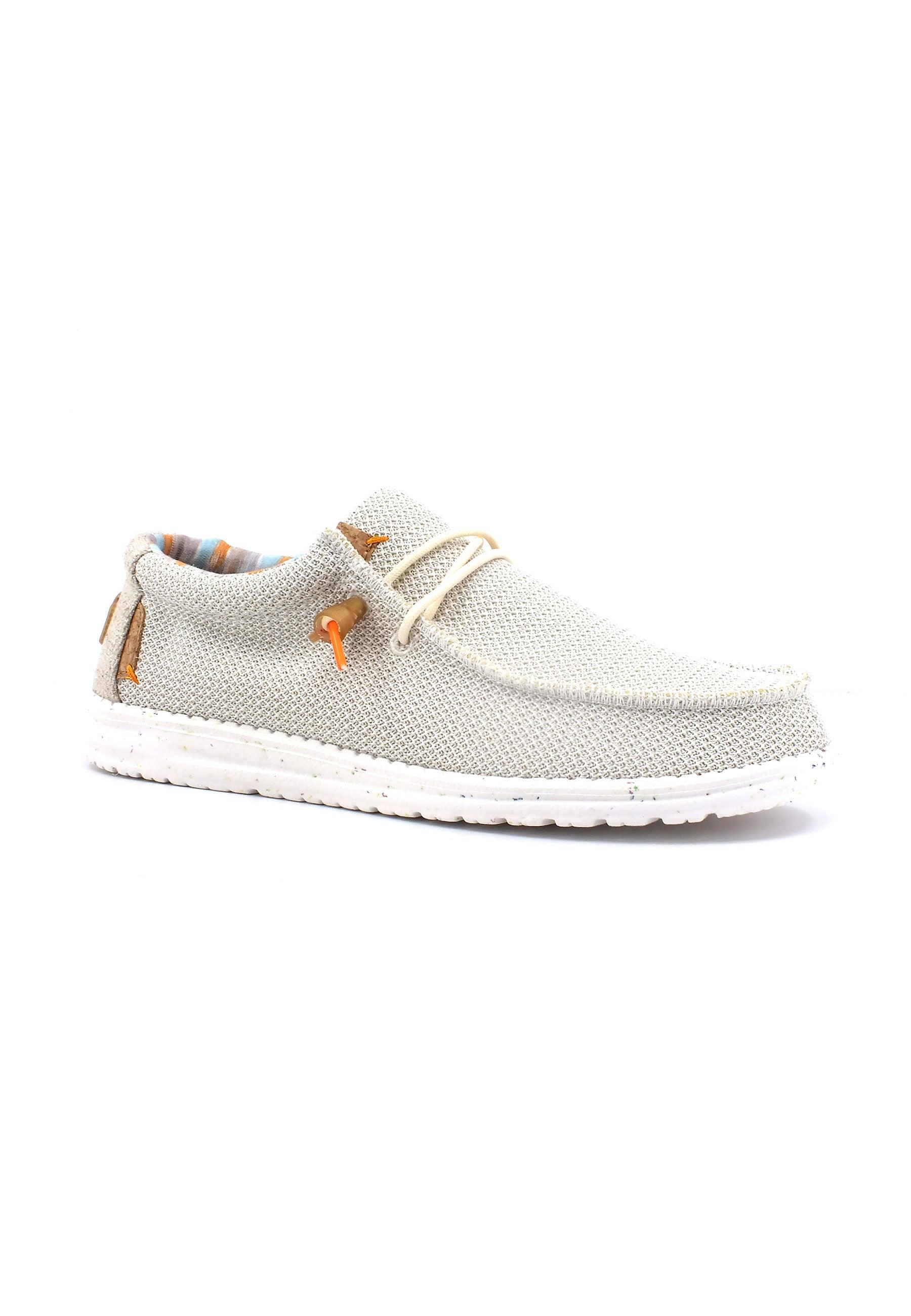 HEY DUDE Wally Stretch Sneaker Vela Uomo Tofu 40008-2BJ - Sandrini Calzature e Abbigliamento