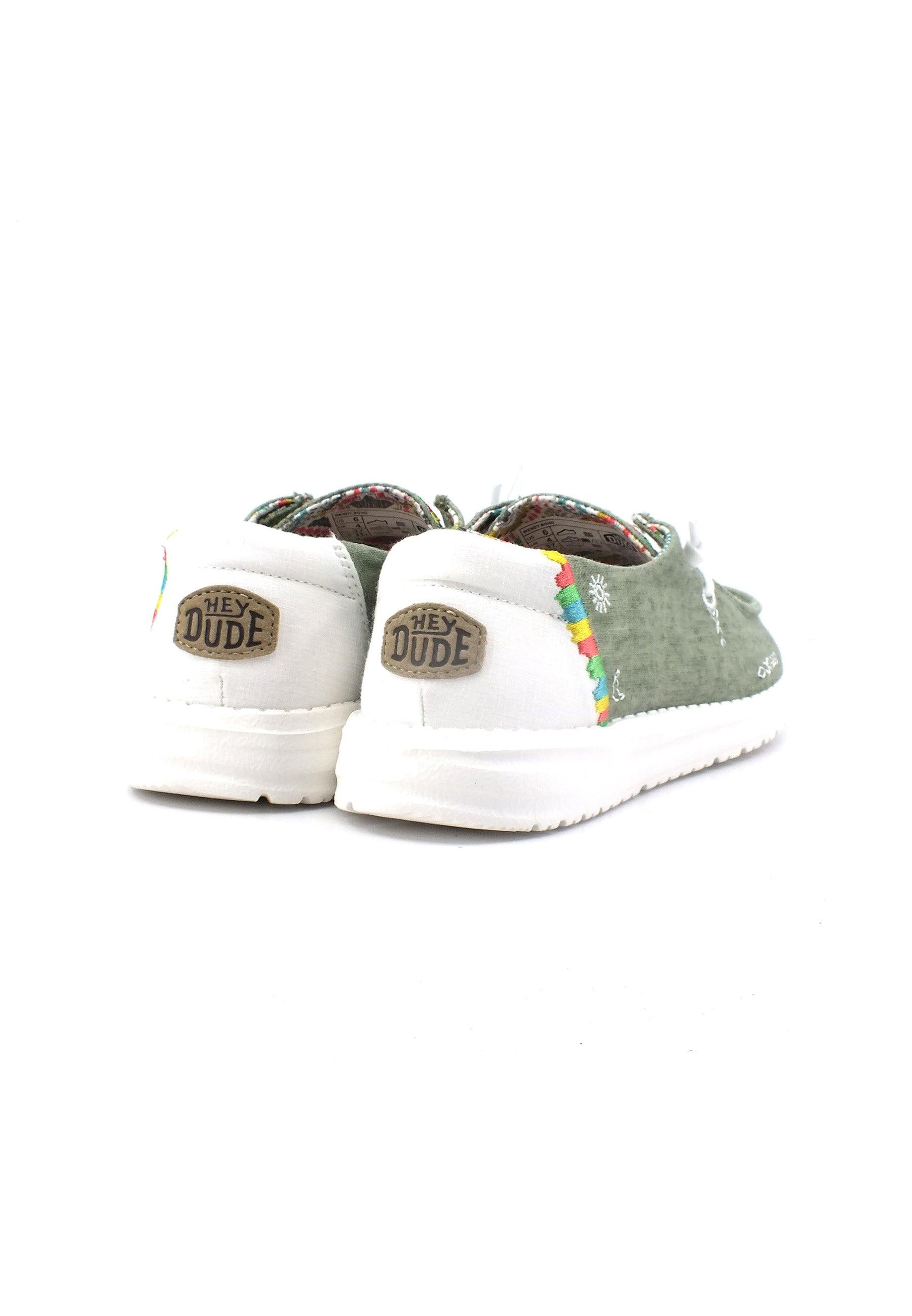 HEY DUDE Wendy Boho Sneaker Vela Donna Olive 40054-337 - Sandrini Calzature e Abbigliamento