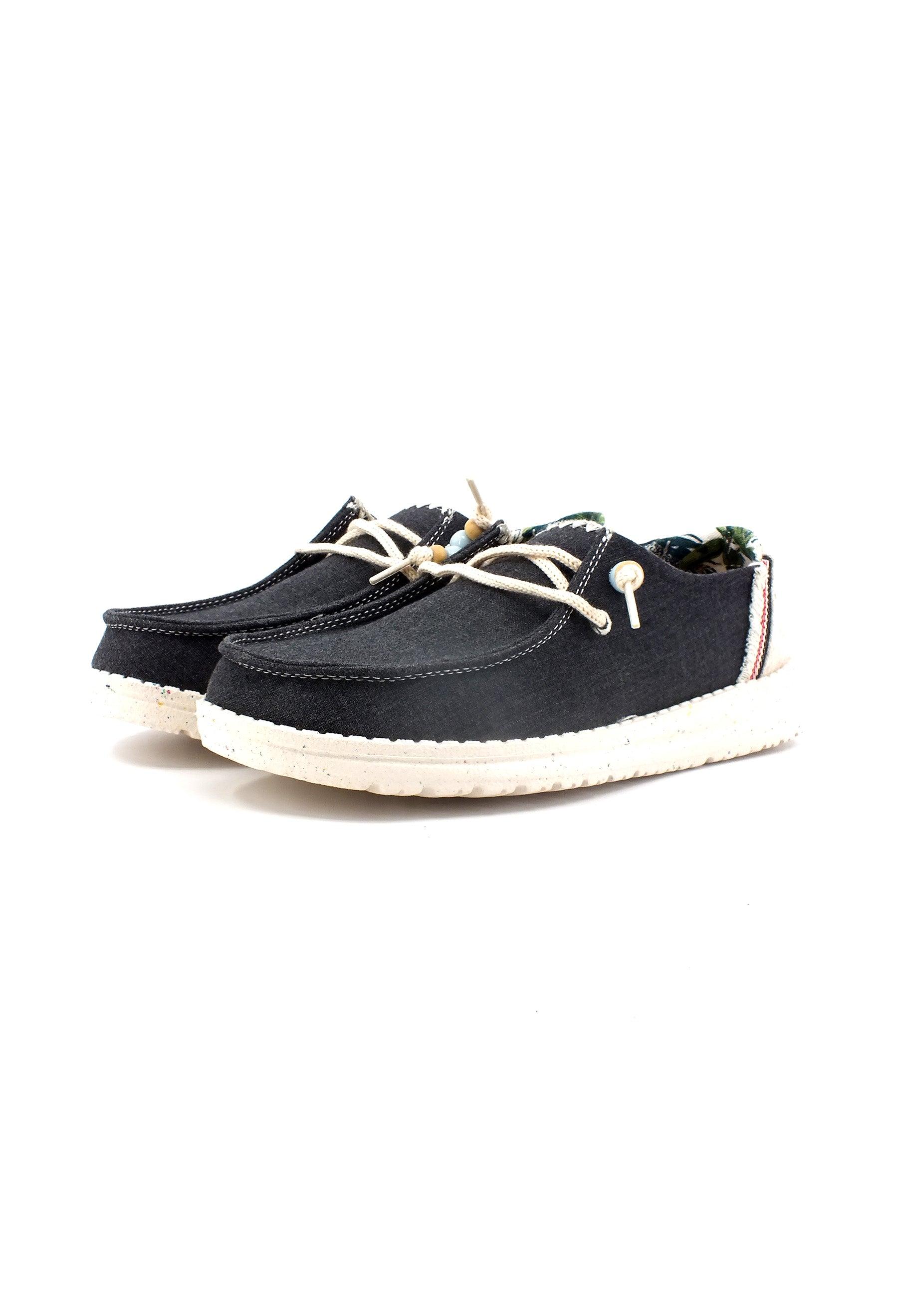 HEY DUDE Wendy Fringe Sneaker Vela Donna Carbon Grigio 40071-0YK - Sandrini Calzature e Abbigliamento