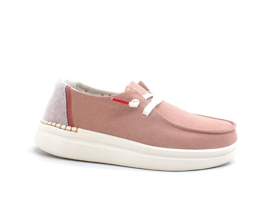 HEY DUDE Wendy Rise Scarpa Vela Lacci Chambray Rose Rosa 121945031 - Sandrini Calzature e Abbigliamento