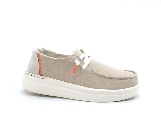 HEY DUDE Wendy Rise Sneaker Scarpa Vela Chambray Sandshell 121940407 - Sandrini Calzature e Abbigliamento