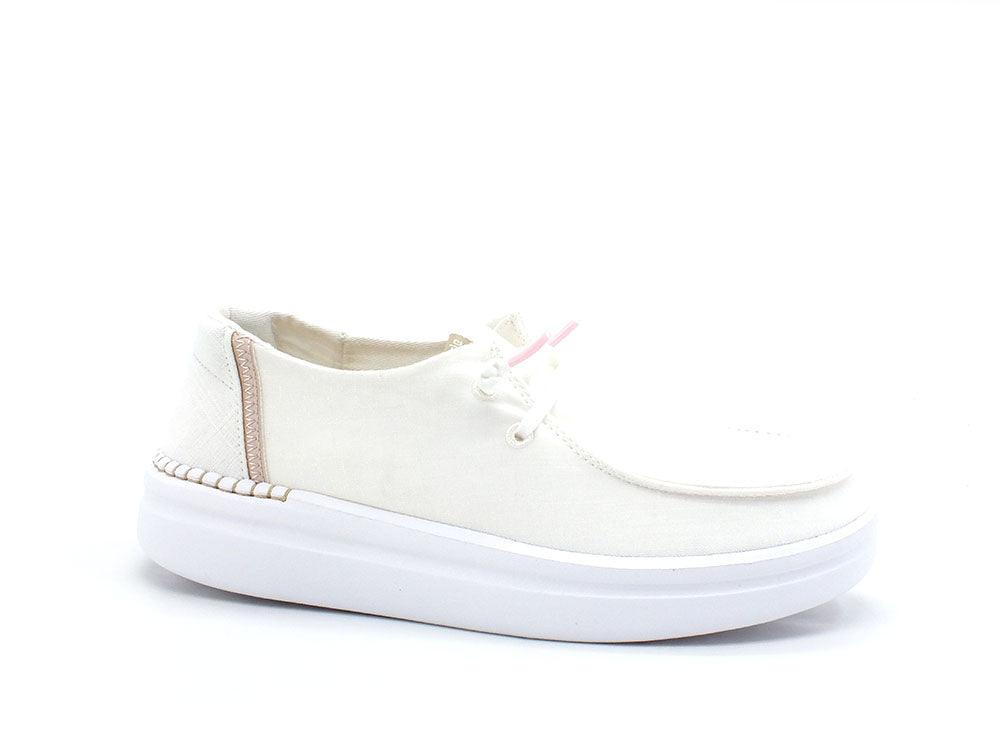 HEY DUDE Wendy Rise Sneaker Scarpa Vela Spark White 121940190 - Sandrini Calzature e Abbigliamento