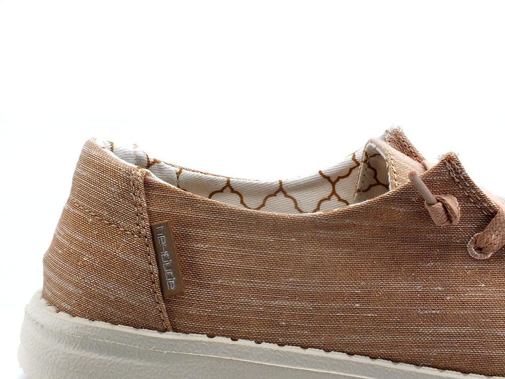 HEY DUDE Wendy Sparkling Scarpa Vela Rose Gold 121415016 - Sandrini Calzature e Abbigliamento
