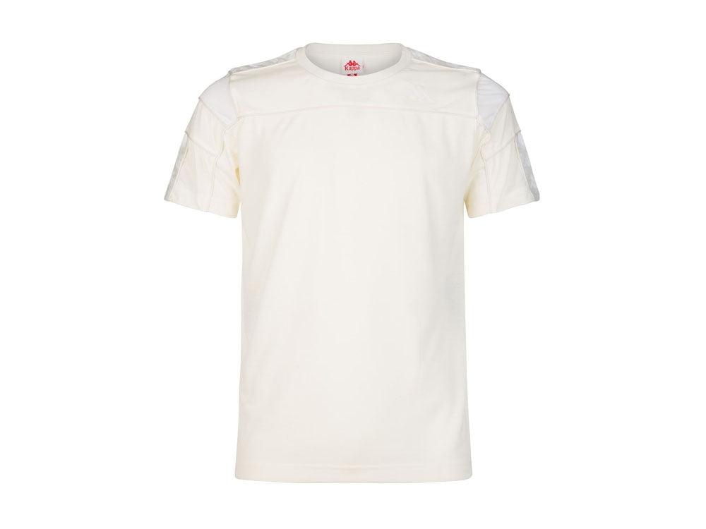 KAPPA 222 Banda Arar Slim T-Shirt Uomo White Antique White 303WBS0 - Sandrini Calzature e Abbigliamento