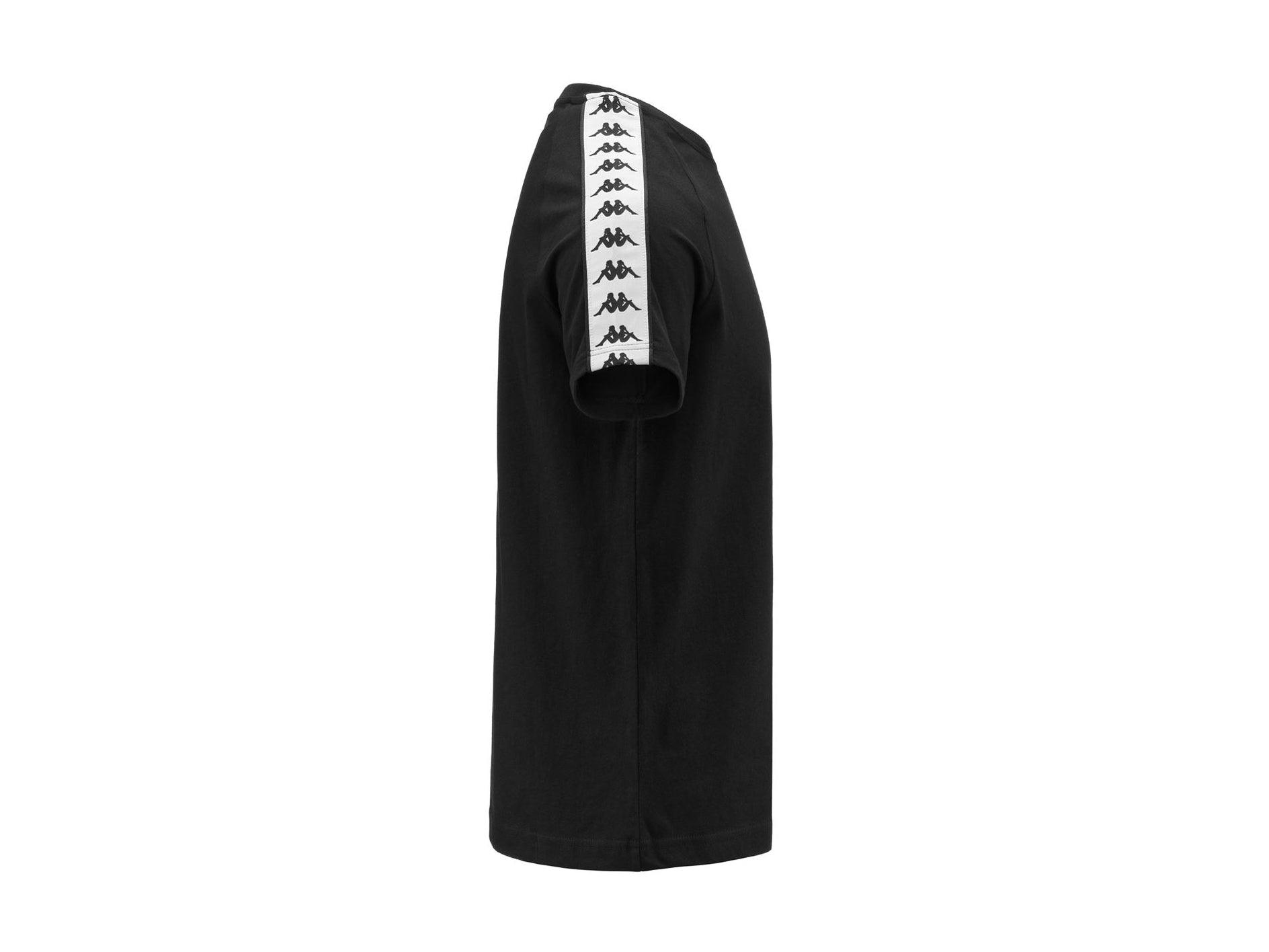 KAPPA 222 Banda Coen Slim T-Shirt Unisex Black White 303UV10BY7 - Sandrini Calzature e Abbigliamento