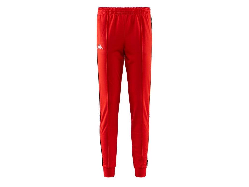 KAPPA 222 Banda Rastoria Slim Pantaloni Uomo Red Black 303KUC0 - Sandrini Calzature e Abbigliamento