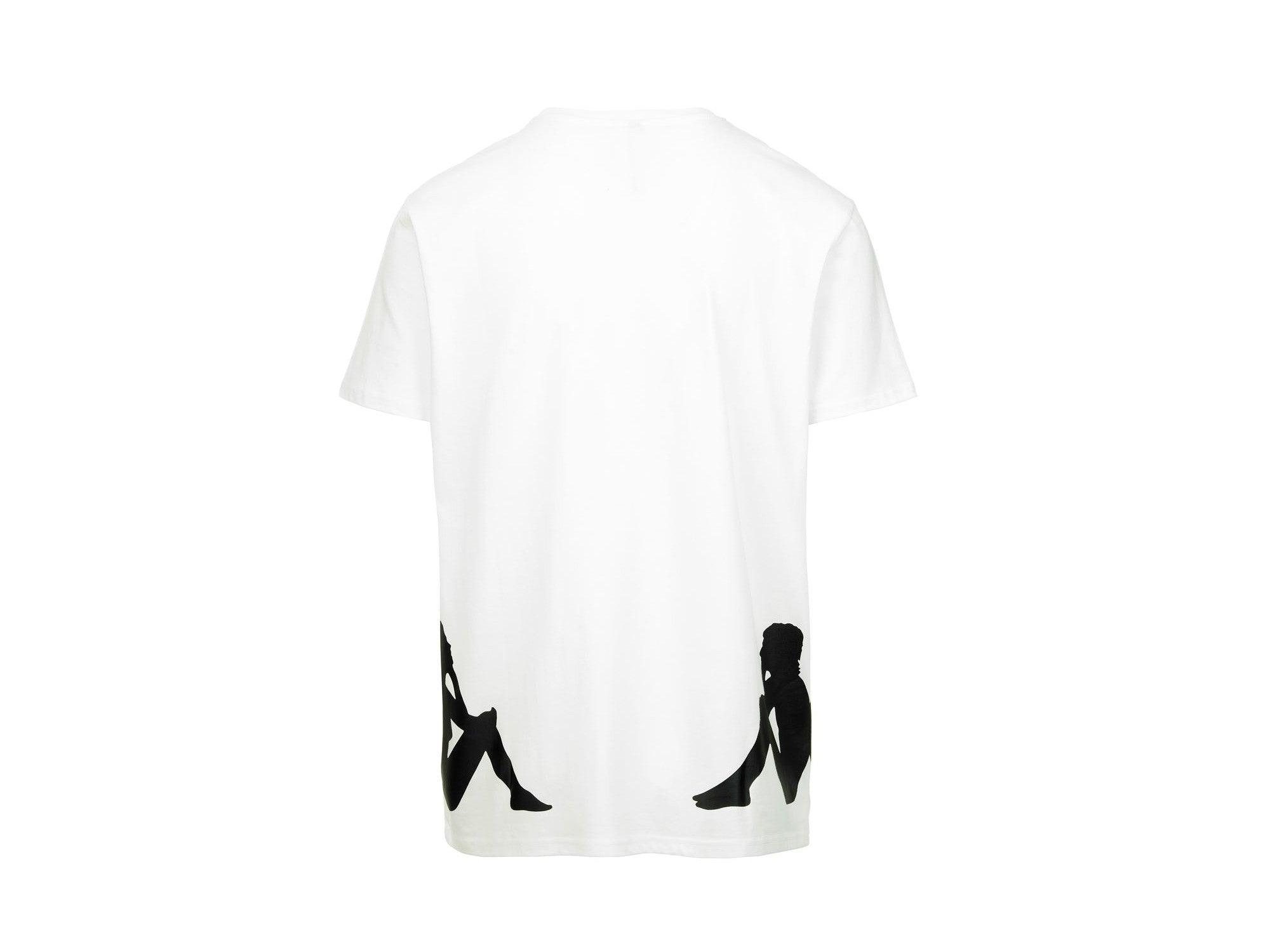 KAPPA Authentic Fico Unisex T-Shirt White Black 321158WA1X - Sandrini Calzature e Abbigliamento