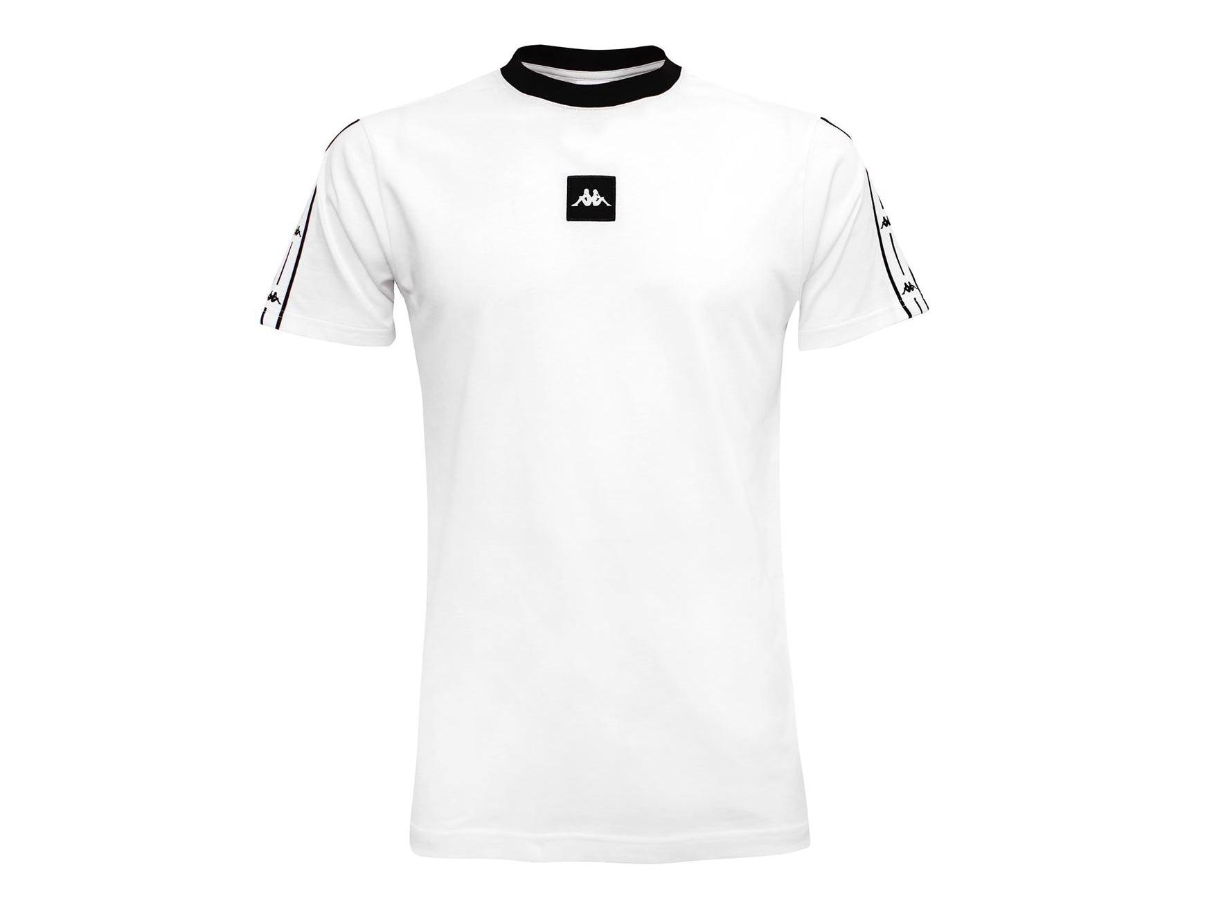 KAPPA Authentic JPN T-Shirt White Black 304ICN0 - Sandrini Calzature e Abbigliamento