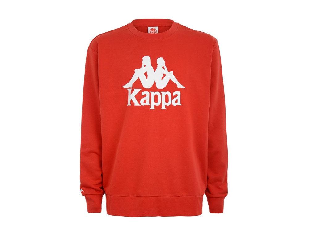 KAPPA Authentic Telas Felpa Uomo Red White 3111G9W - Sandrini Calzature e Abbigliamento