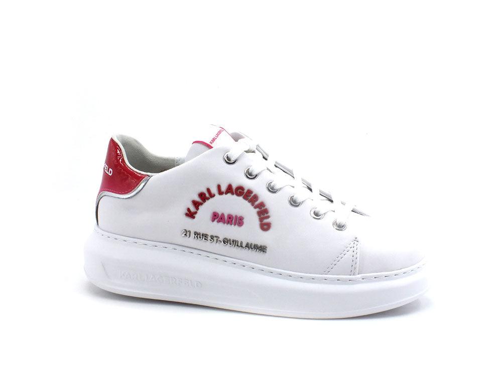 KARL LAGERFELD Kapri Metal Maison II Sneaker White Pink KL62539A - Sandrini Calzature e Abbigliamento