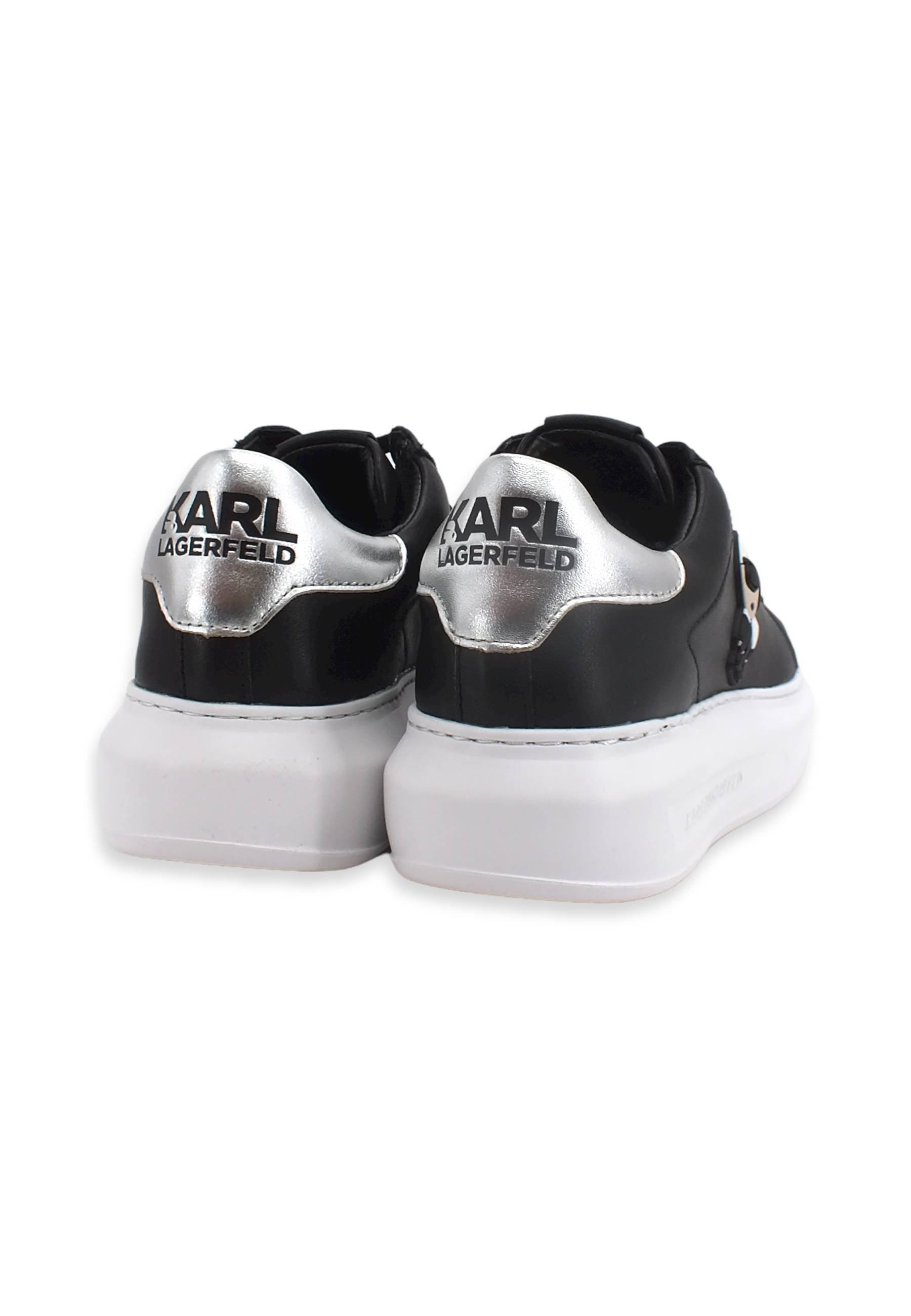 KARL LAGERFELD Kapri Sneaker Donna Black Leather KL62530 - Sandrini Calzature e Abbigliamento