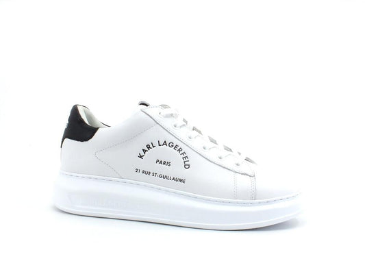 KARL LAGERFELD Karpi Mens Lace Sneaker Logo White KL52538 - Sandrini Calzature e Abbigliamento