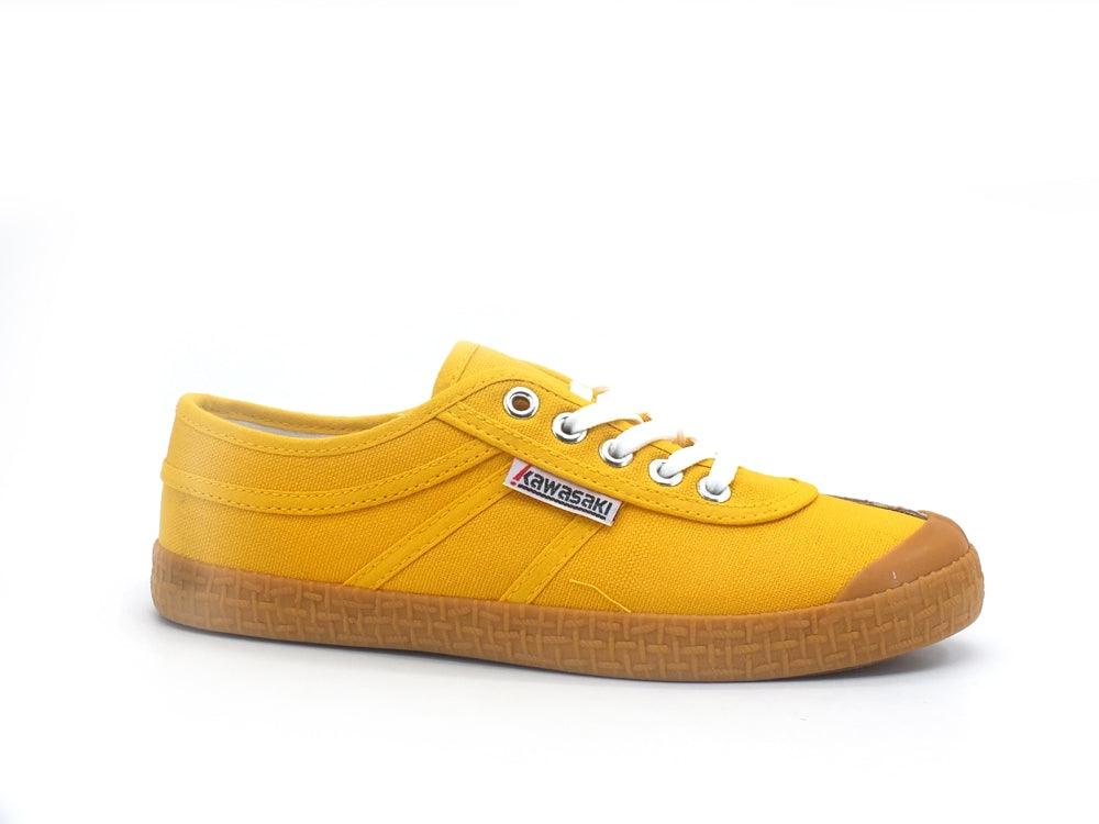 Scopri KAWASAKI Original Pure Shoe Sneaker Donna Yellow Golden