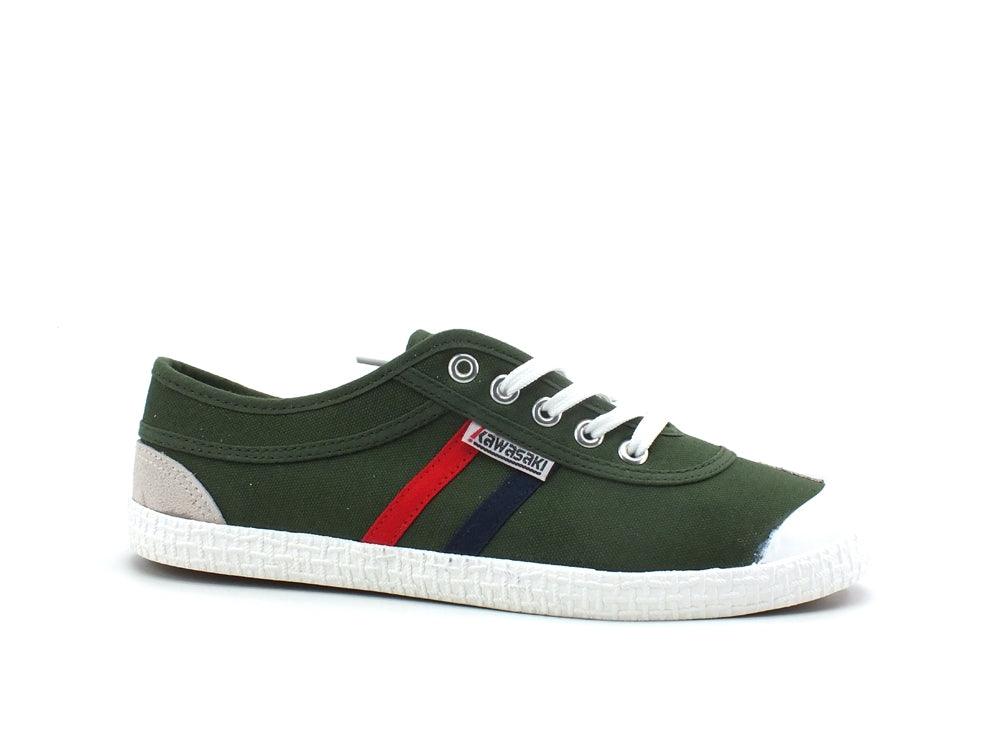 KAWASAKI Retro Canvas Shoe Sneaker Uomo Black Forest K192496 - Sandrini Calzature e Abbigliamento