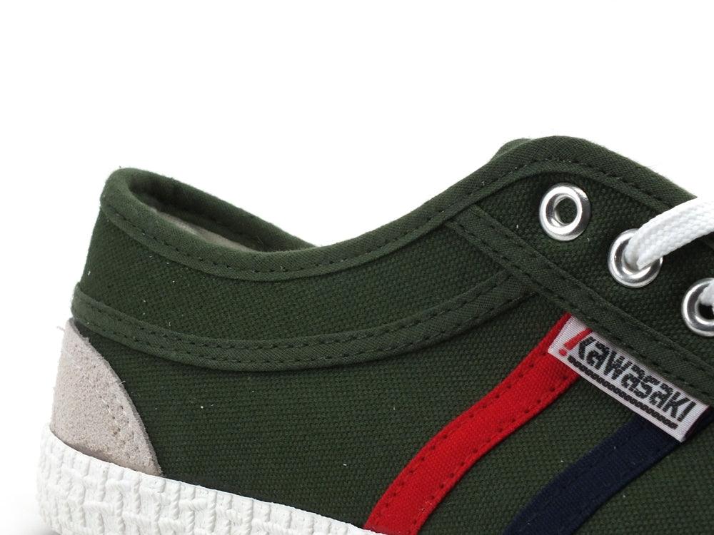 KAWASAKI Retro Canvas Shoe Sneaker Uomo Black Forest K192496 - Sandrini Calzature e Abbigliamento