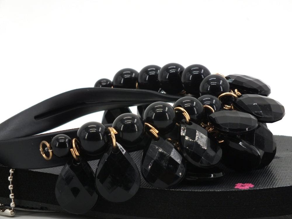 L.A. WATER Flower Infradito Black Multi 02124B - Sandrini Calzature e Abbigliamento