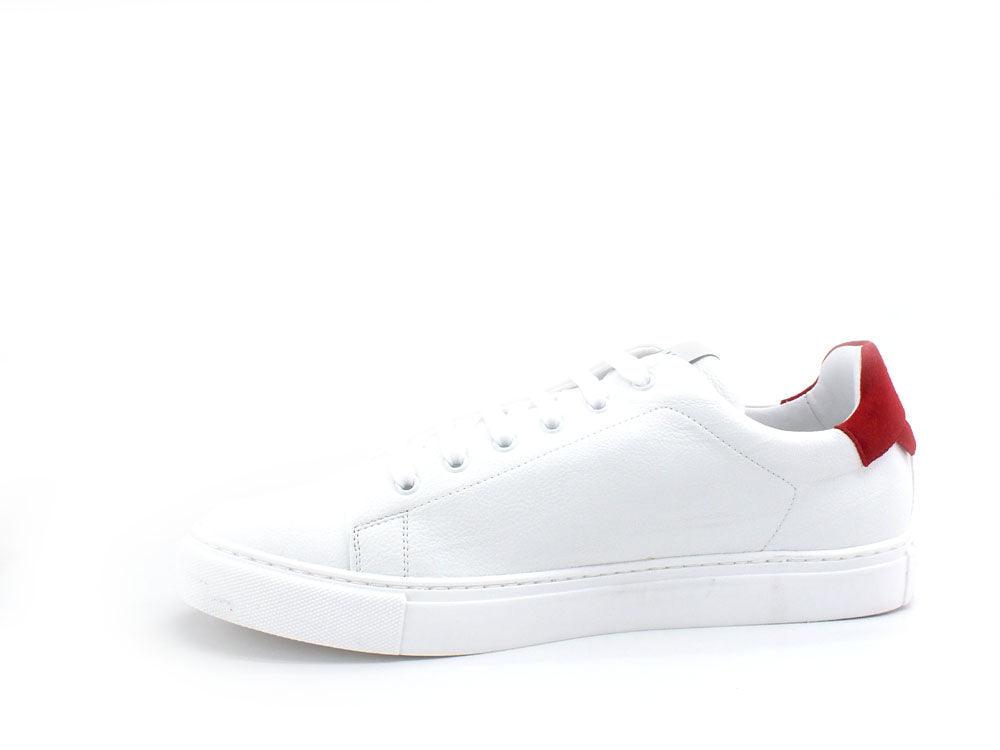 L4K3 College 4 Sneaker Pelle Tricolor Bianco Blu Rosso F57-COL - Sandrini Calzature e Abbigliamento