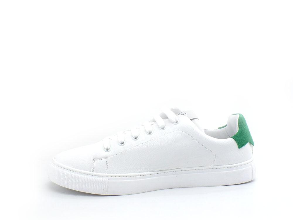 L4K3 College 4 Sneaker Pelle Tricolor Bianco Verde F62-COL - Sandrini Calzature e Abbigliamento
