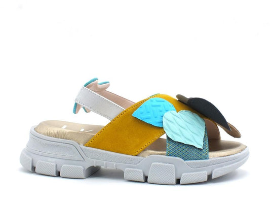 L4K3 Sandal Patch 2 Yellow B47-SAN - Sandrini Calzature e Abbigliamento