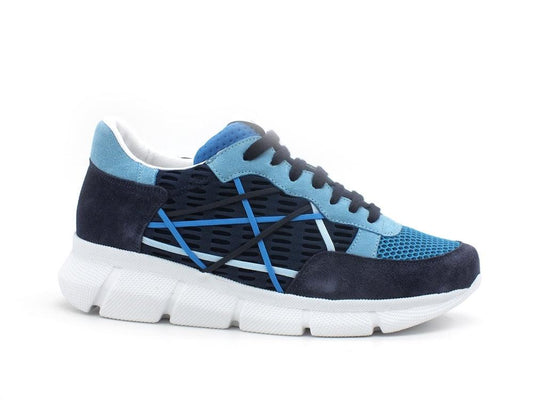 LAKE Mr. Big Golden Sneaker Running Uomo Golden Blue D158-GOL - Sandrini Calzature e Abbigliamento