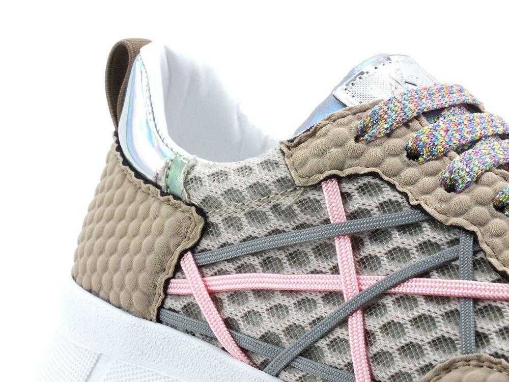 LAKE Mr. Big Sound Running Sneaker Donna Beige D106-SOU - Sandrini Calzature e Abbigliamento