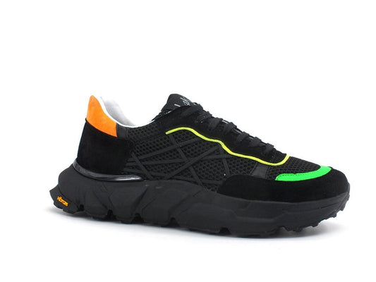 LAKE Mr. Big Vibram Sneaker Running Uomo Fluo Black D80-VIB - Sandrini Calzature e Abbigliamento