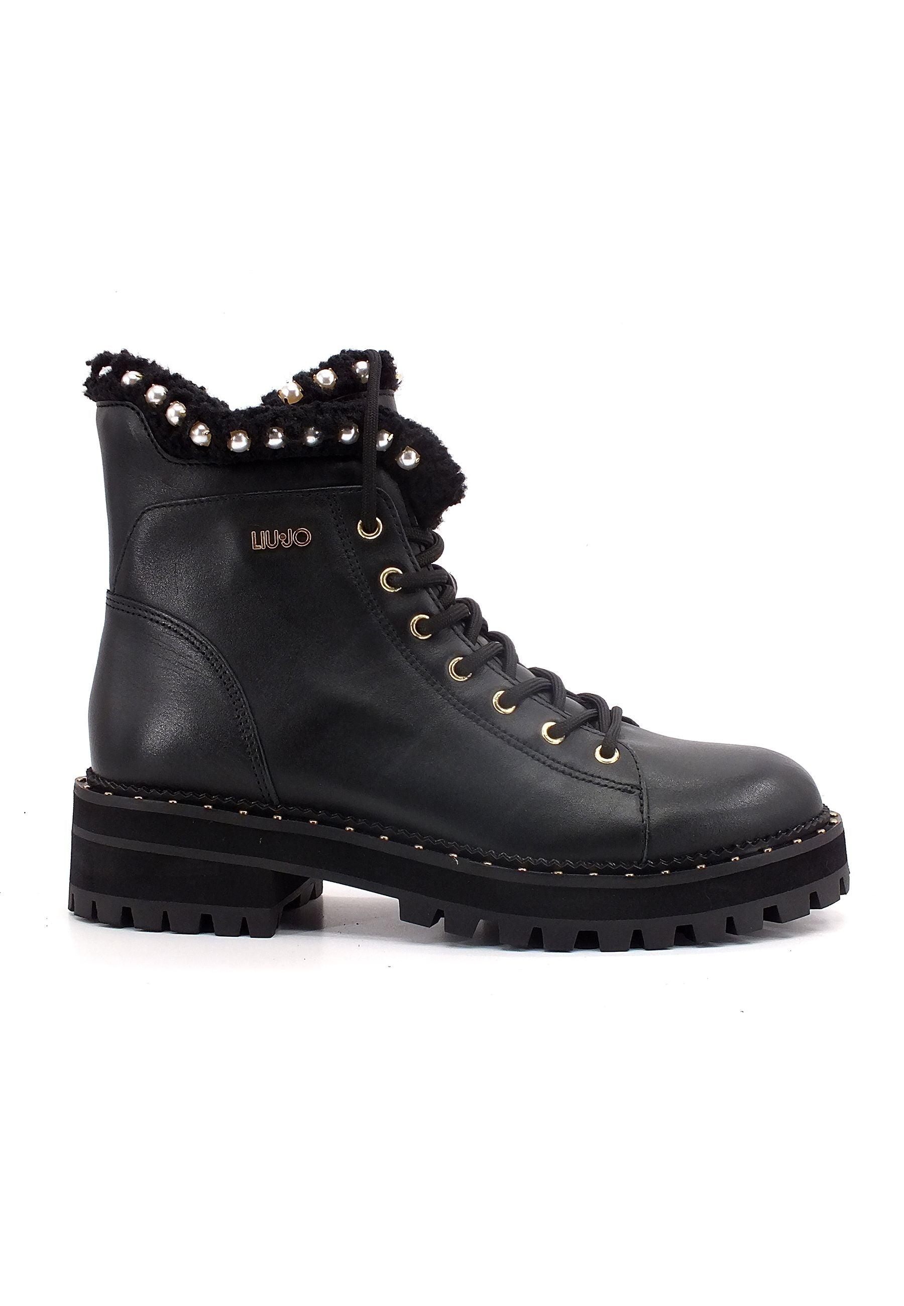 LIU J0 Amy 11 Stivaletto Pelo Donna Black SF2211P0102 - Sandrini Calzature e Abbigliamento