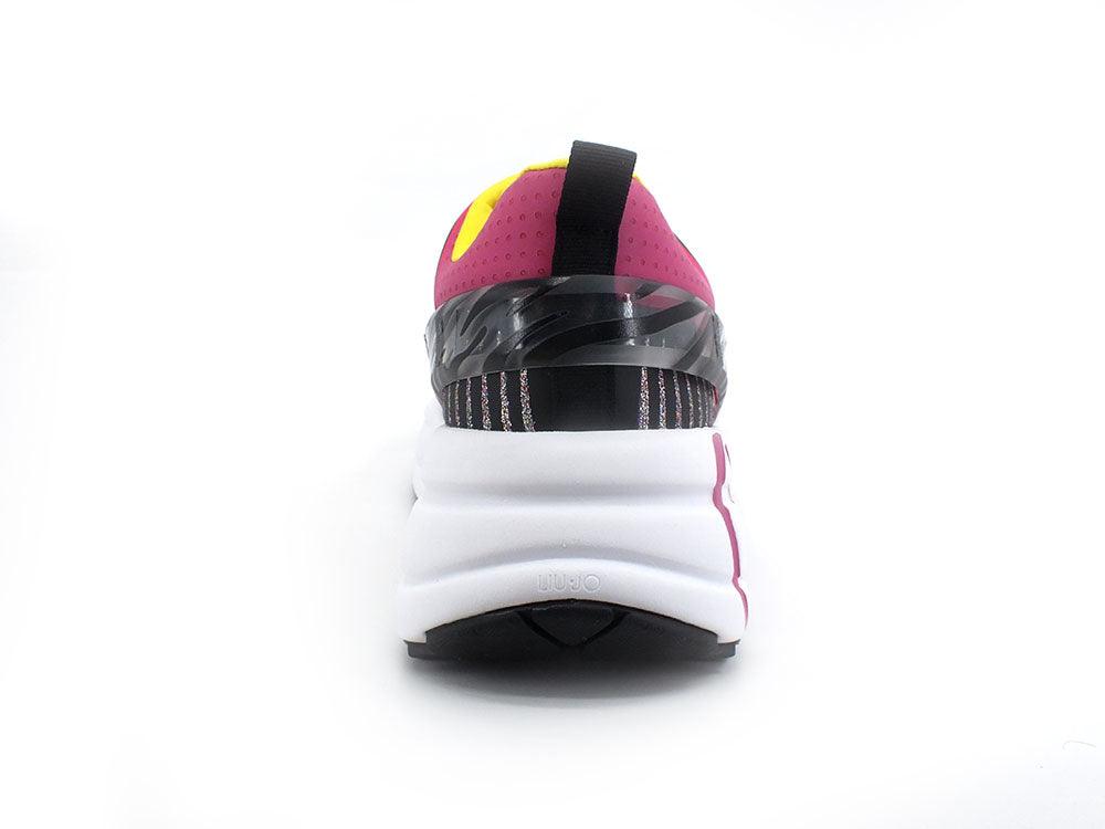 LIU JO 12:12 Sneaker Spreading Lycra White Fuxia BA2141EX018 - Sandrini Calzature e Abbigliamento