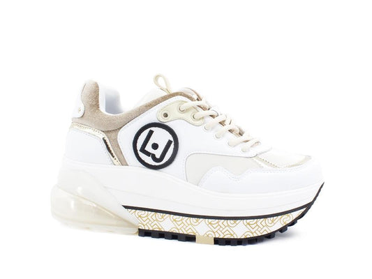 LIU JO Air Max 2A Sneaker Platform White Gold BF1119PX181 - Sandrini Calzature e Abbigliamento