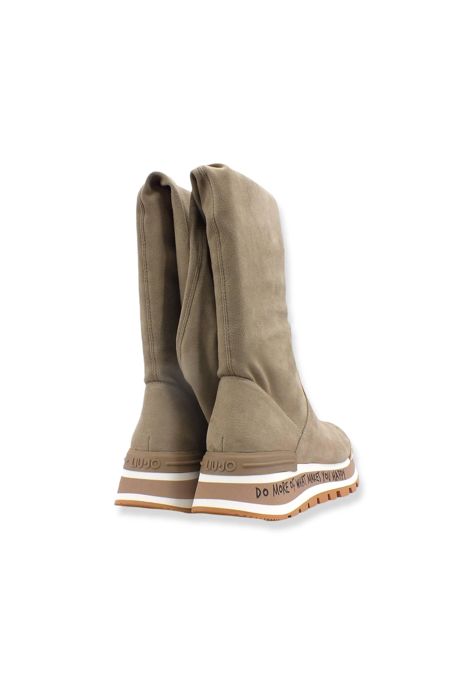 LIU JO Amazing 06 Stivale Sneaker Platform Donna Beige Fango BF2131TX028 - Sandrini Calzature e Abbigliamento