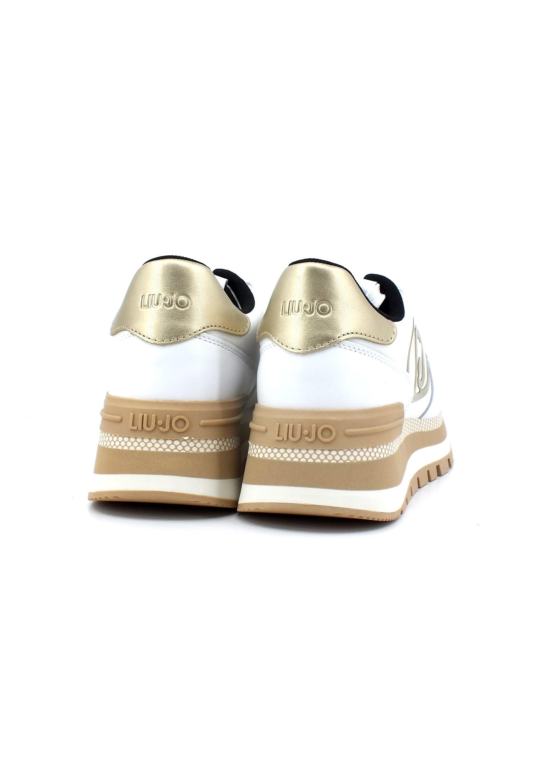 LIU JO Amazing 15 Sneaker Donna White Light Gold BA3121PX352 - Sandrini Calzature e Abbigliamento
